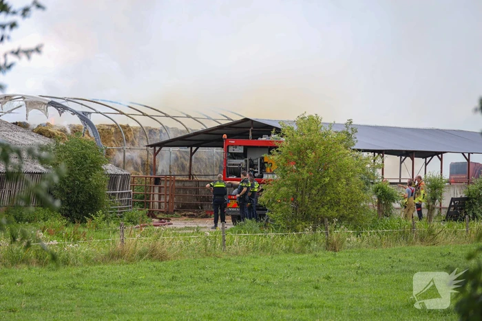 Flinke brand bij agrarisch bedrijf