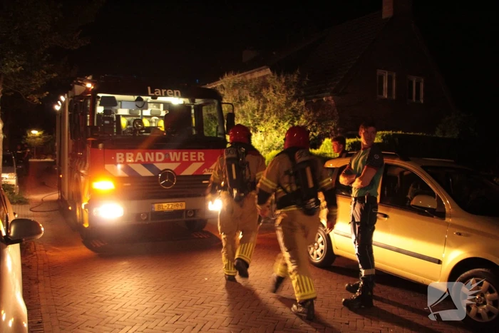 Flinke rookontwikkeling na brand in woonkamer