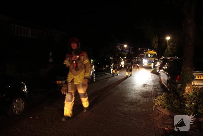 Flinke rookontwikkeling na brand in woonkamer