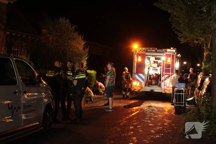 Flinke rookontwikkeling na brand in woonkamer
