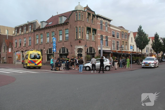 Fietser gewond bij botsing met auto