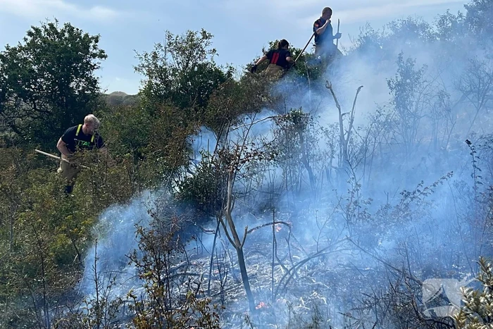 Weer natuurgebied in brand
