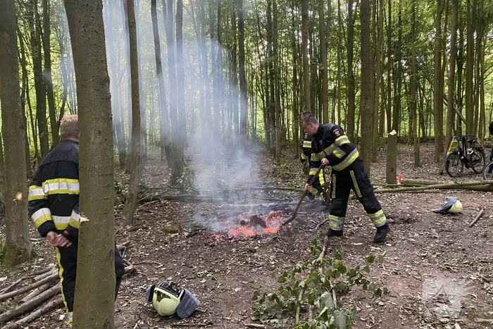 Brandweer dooft buitenbrand