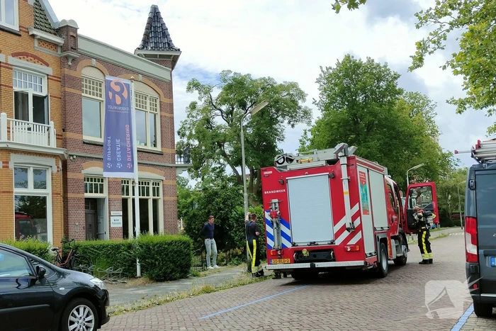 Brand in meterkast van kantoorpand