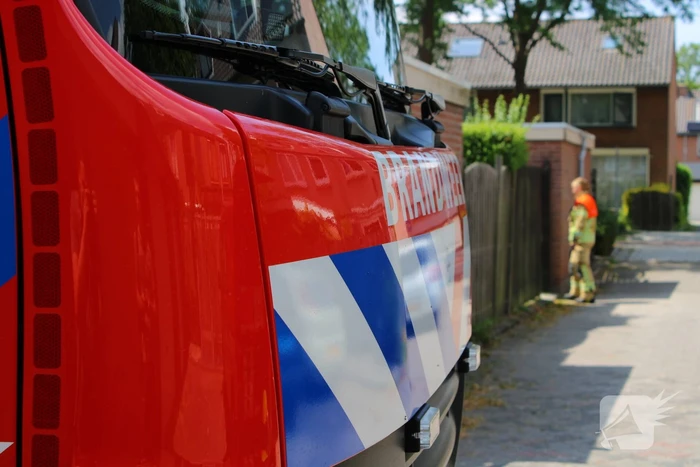 Gevaarlijk stof omgevallen in schuur