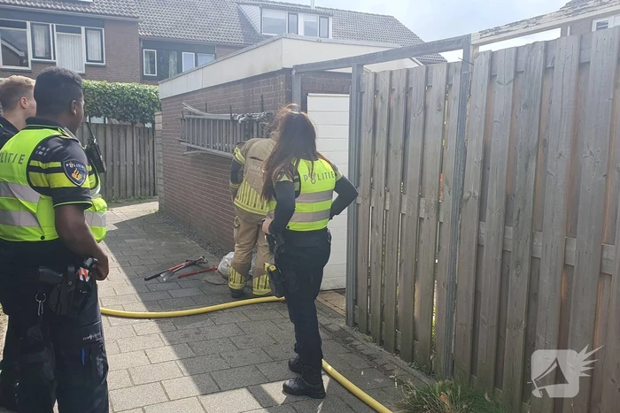 Accu elektrische fiets vliegt in brand