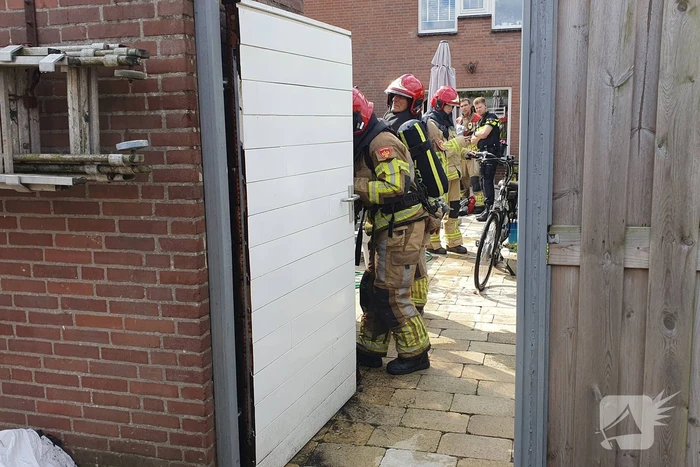 Accu elektrische fiets vliegt in brand