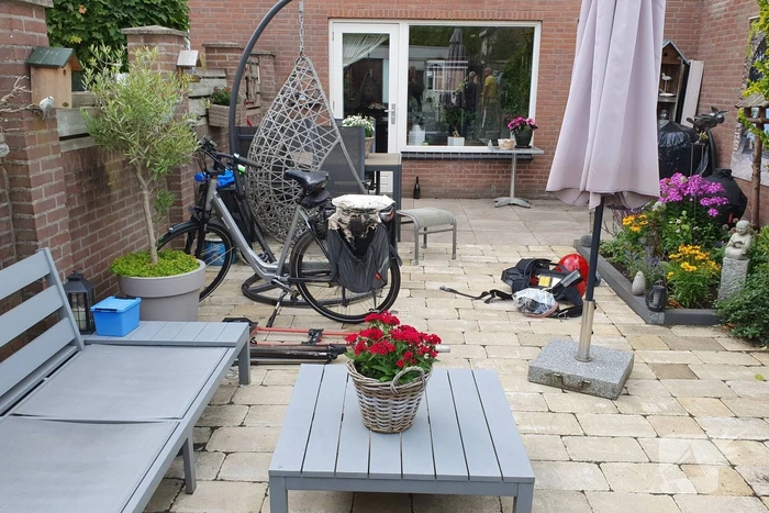 Accu elektrische fiets vliegt in brand