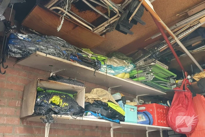 Accu elektrische fiets vliegt in brand