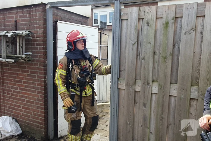Accu elektrische fiets vliegt in brand