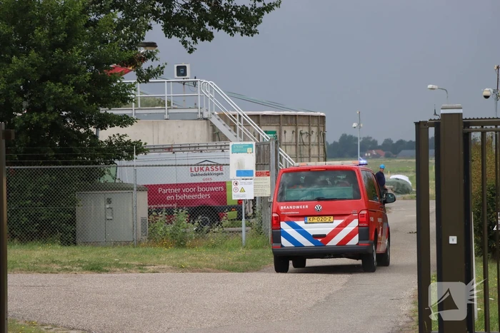 Grote brand op terrein van rioolwaterzuivering
