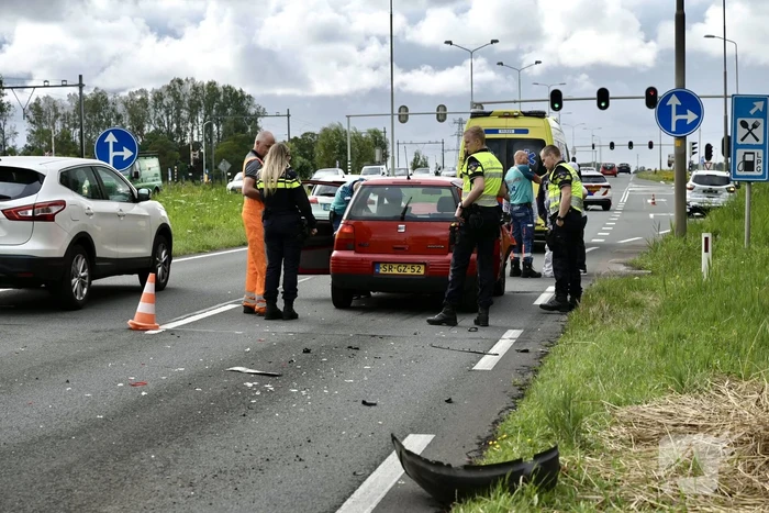 Veel schade bij kop-staart ongeval