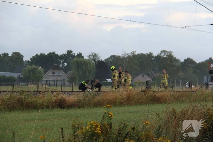 Persoon aangereden door passagierstrein