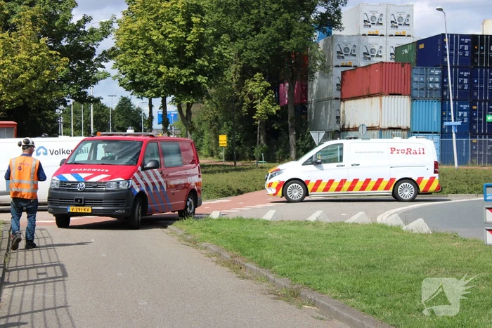 Lekkende ketelwagon op rangeerterrein