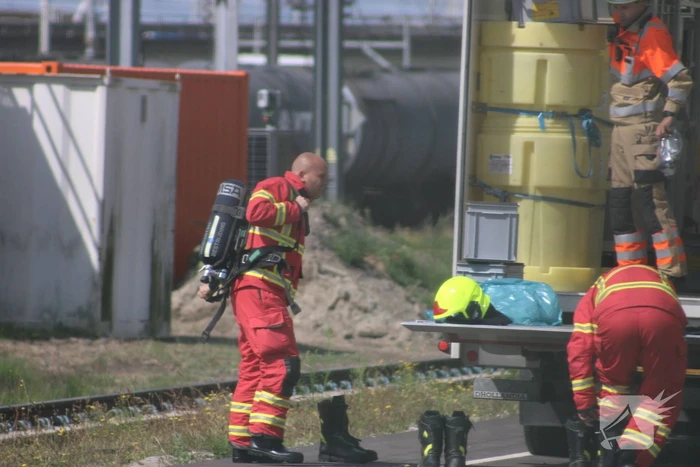 Lekkende ketelwagon op rangeerterrein