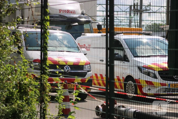 Lekkende ketelwagon op rangeerterrein