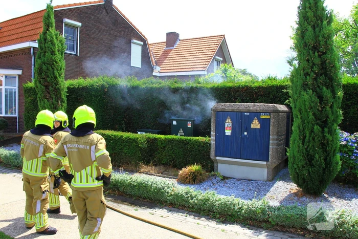 Rook uit elektriciteitskast