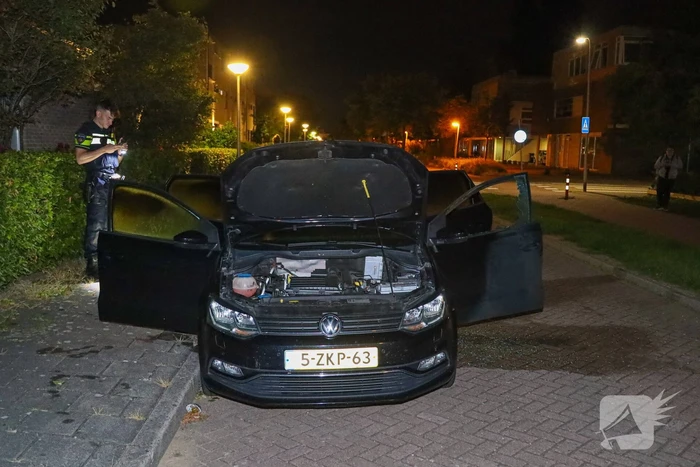 Auto flink beschadigd door brand