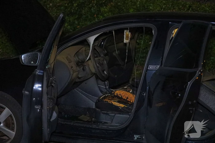Auto flink beschadigd door brand
