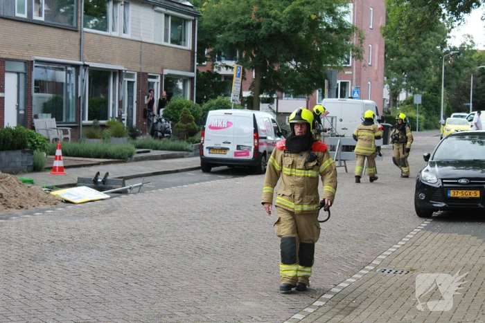Straat afgesloten vanwege gaslekkage
