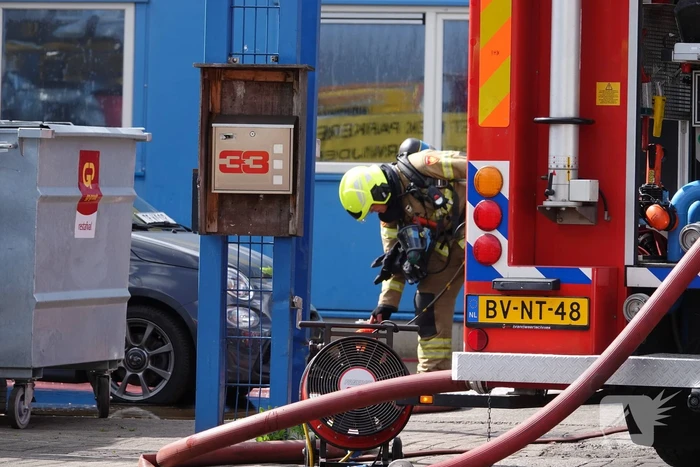 Zes gewonden bij brand in bedrijfspand