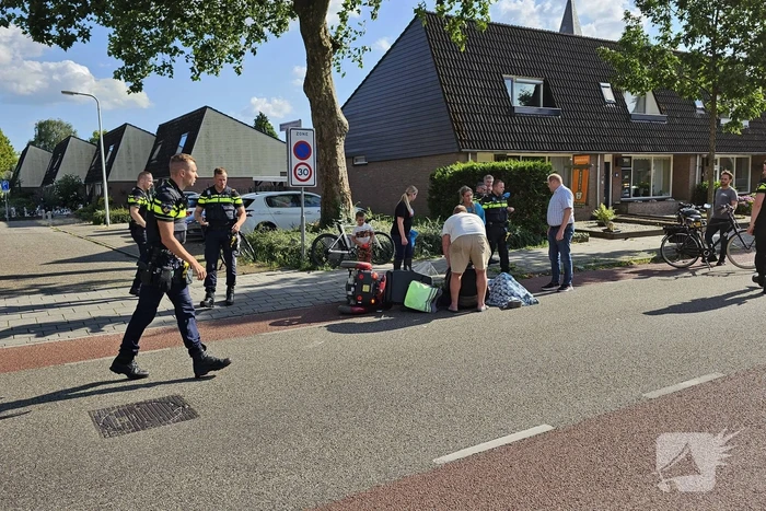 Ernstig ongeval tussen motorrijder en bestuurder van scootmobiel