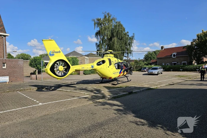 Ernstig ongeval tussen motorrijder en bestuurder van scootmobiel