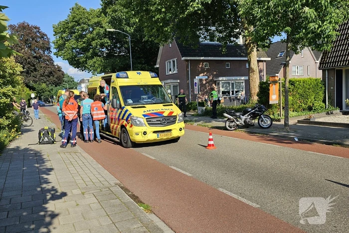 Ernstig ongeval tussen motorrijder en bestuurder van scootmobiel