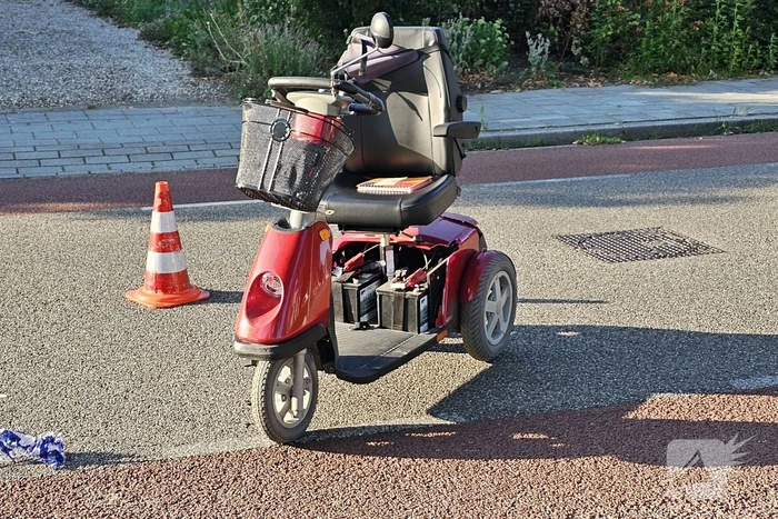Ernstig ongeval tussen motorrijder en bestuurder van scootmobiel