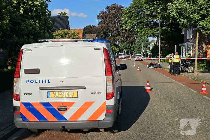 Ernstig ongeval tussen motorrijder en bestuurder van scootmobiel