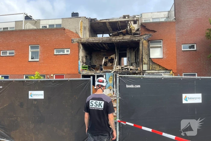 Nablussen na brand in woning