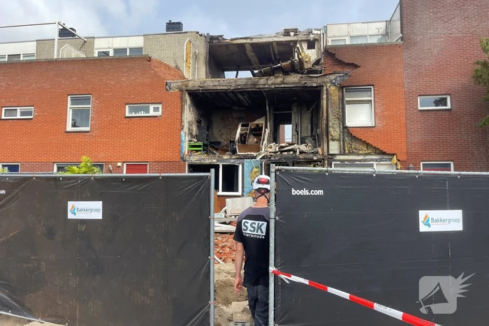 Nablussen na brand in woning