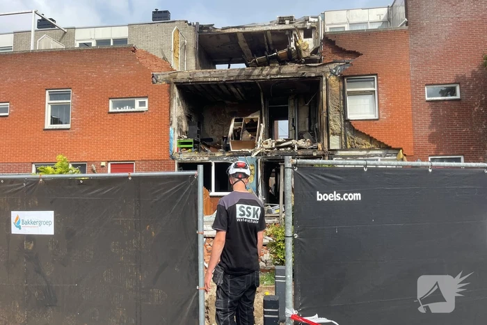 Nablussen na brand in woning