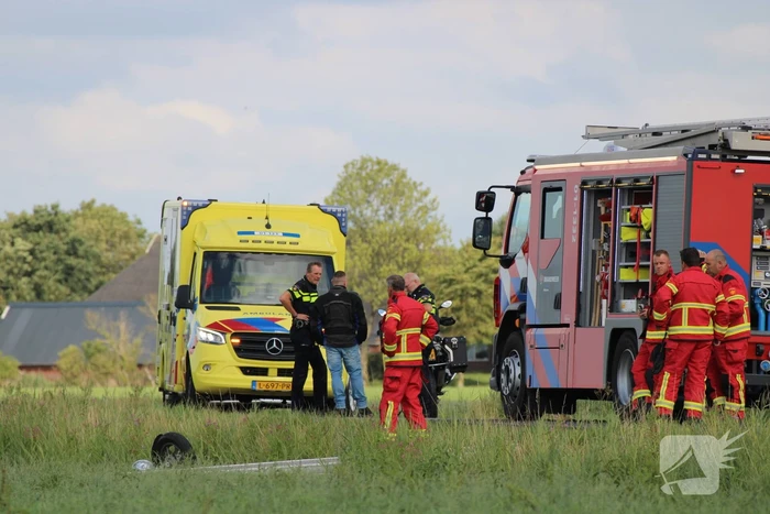 Motorrijder (71) overleden bij eenzijdig ongeval