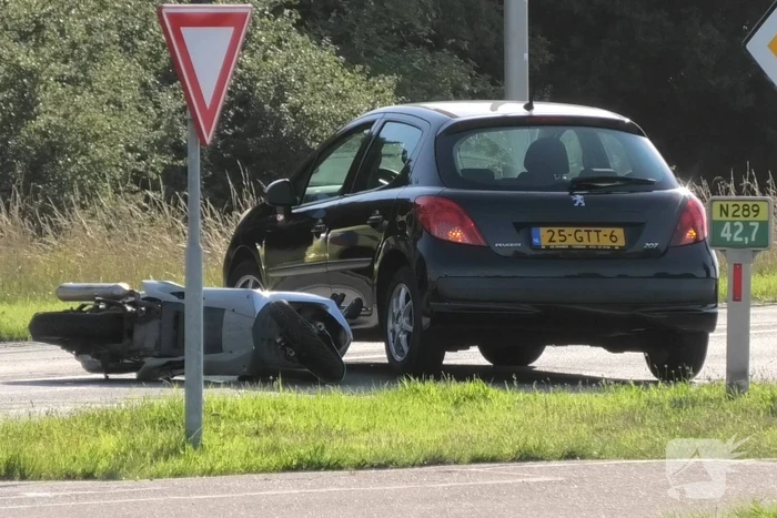 Scooterrijder gewond bij ongeval