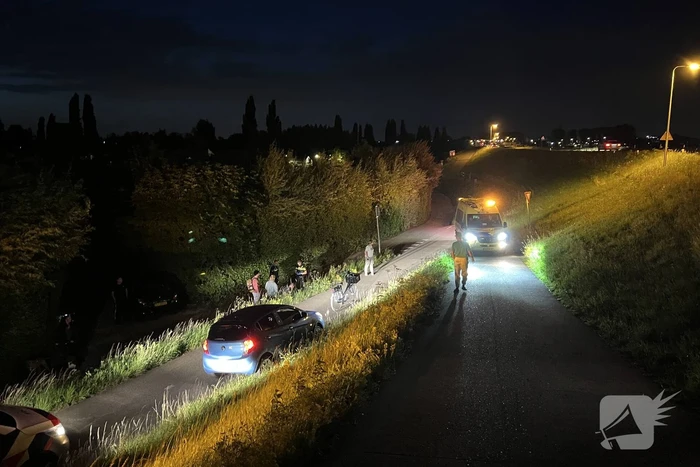 Fietsster raakt gewond na harde val