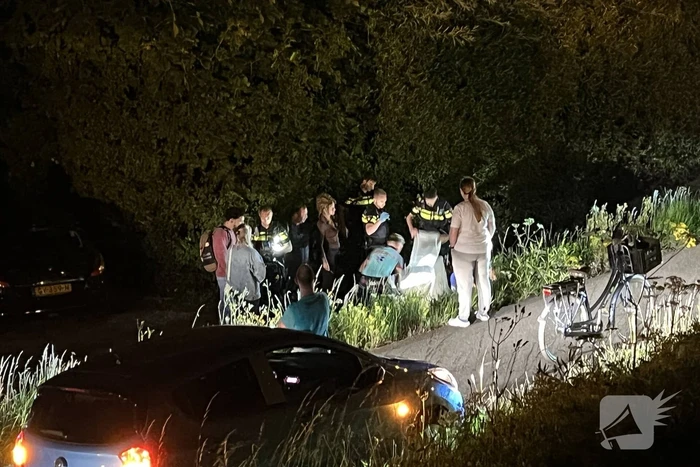 Fietsster raakt gewond na harde val