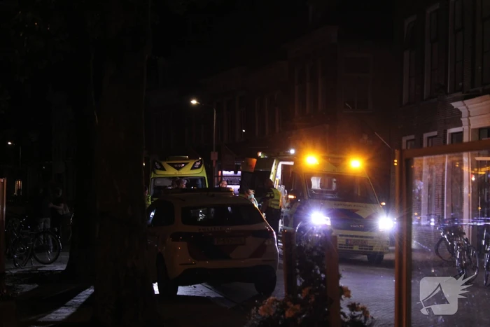 Twee fietsers botsen op elkaar