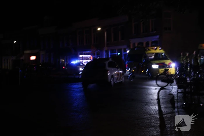 Twee fietsers botsen op elkaar