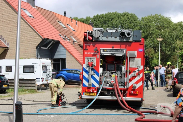 Woning flink beschadigd na brand, brandstichter aangehouden