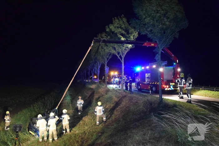 Wrak aangetroffen in sloot, bestuurder verlaat plaats van ongeval