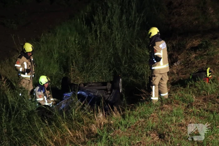 Wrak aangetroffen in sloot, bestuurder verlaat plaats van ongeval