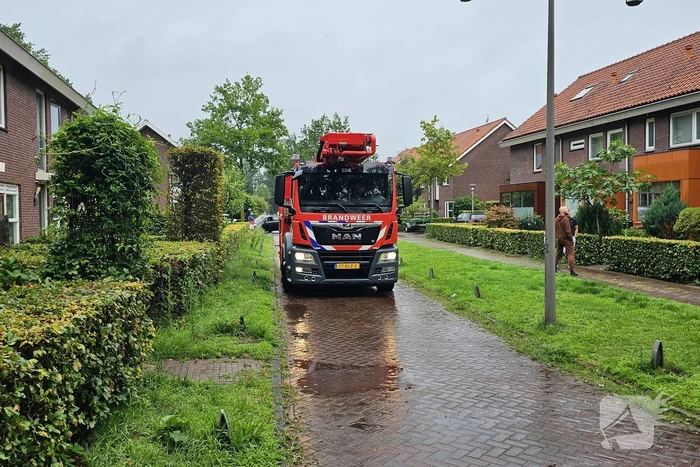 Brand op zolder van woning door accu