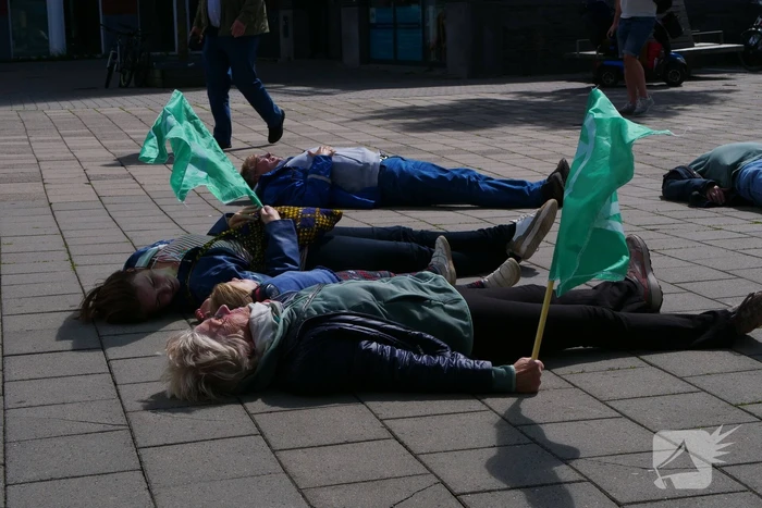 Luchtalarm is klimaatalarm Extinction Rebellion