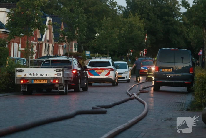 Grote brand in loods