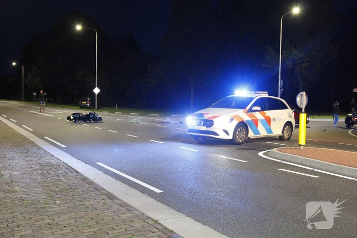 Motorrijder gewond bij botsing met auto