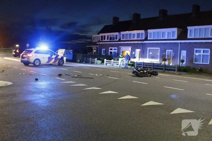 Motorrijder gewond bij botsing met auto