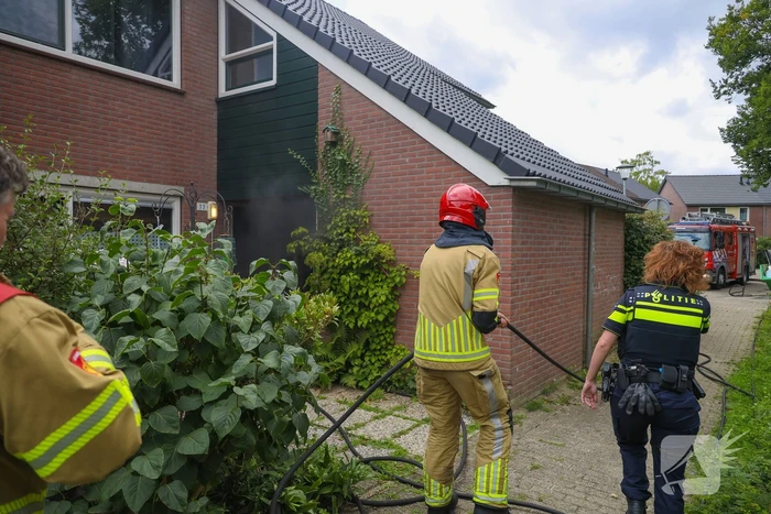 Brand slaat afzuiginstallatie in