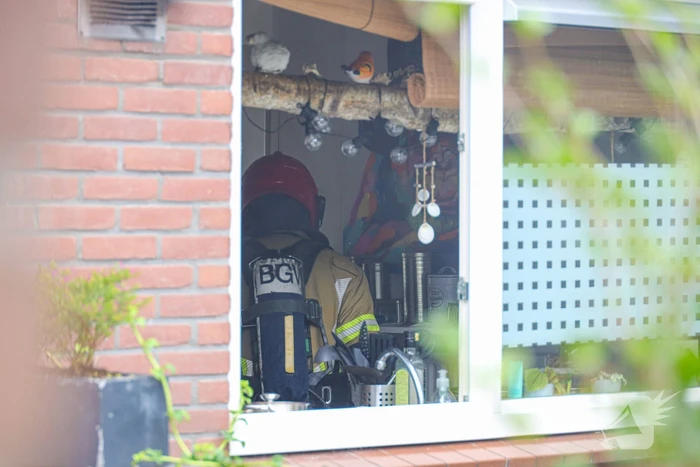 Brand slaat afzuiginstallatie in