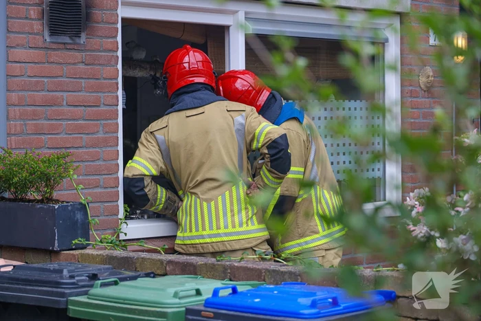 Brand slaat afzuiginstallatie in